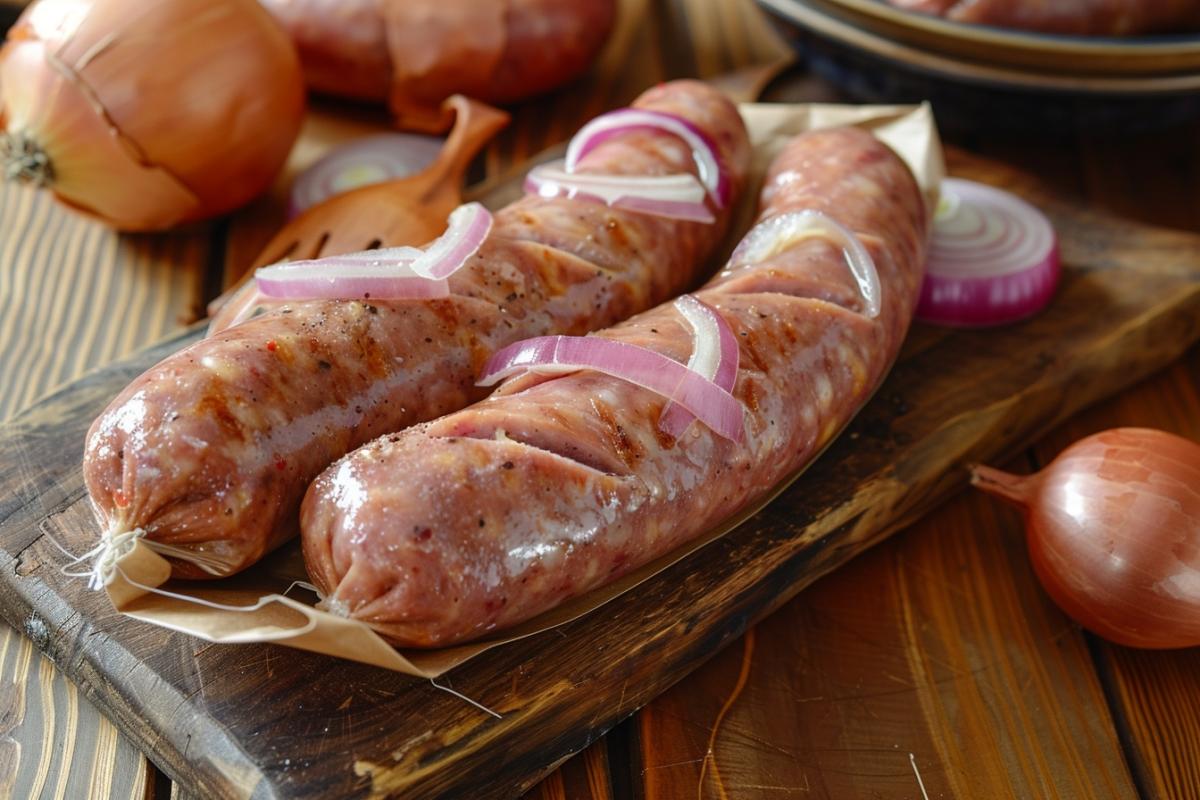 Alerte Rappel Consommateur : Détail sur la Saucisse pur porc aux oignons Sans marque
