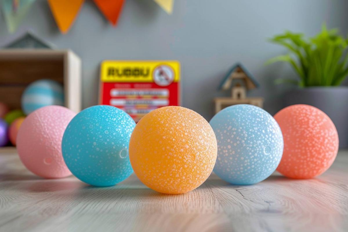 Rappel consommateur : balles éducatives Rubbabu retirées pour risque d'étouffement chez les enfants