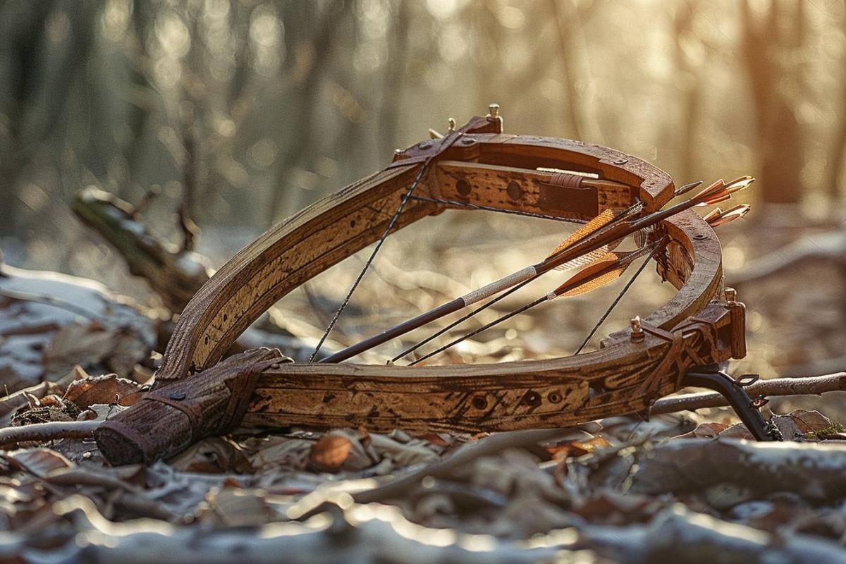 Rappel consommateur - détail arbalète rustique PM bois + 2 flèches Kalid Interiors