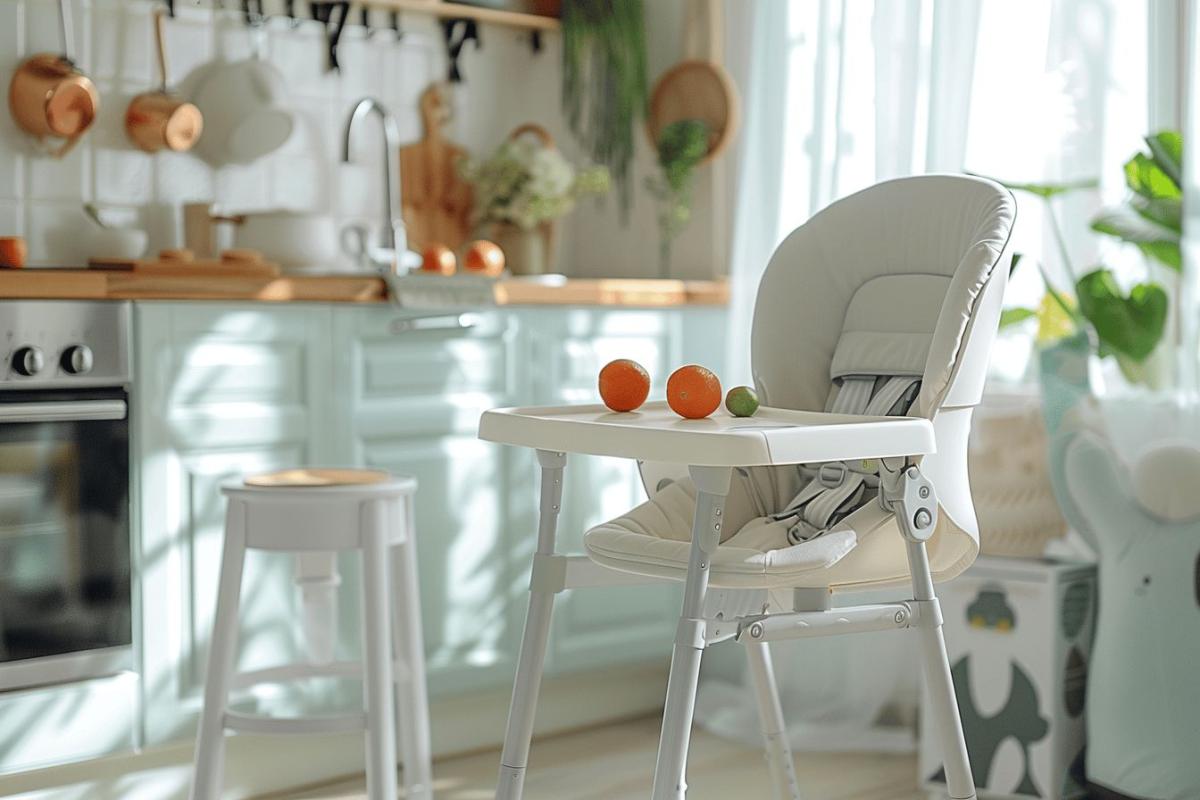 Rappel consommateur : détail sur la chaise haute transformable Auchan Baby - informations importantes