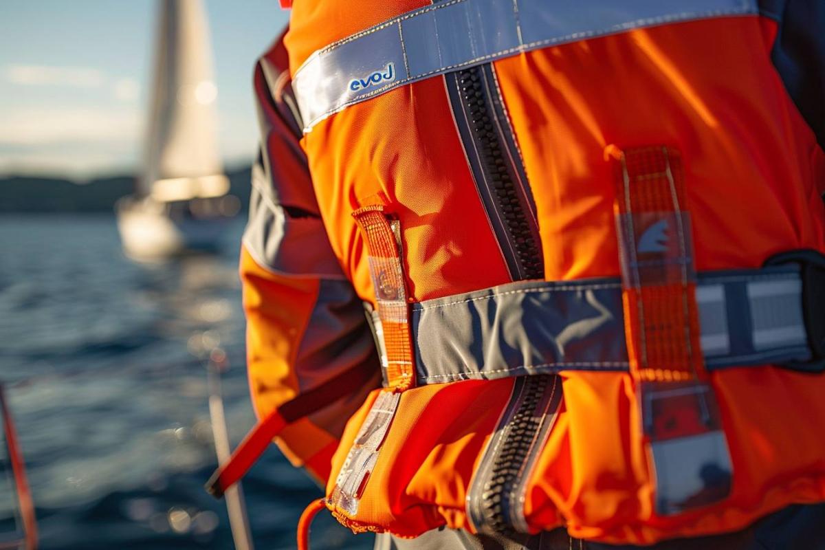 Rappel consommateur : détail du gilet de sauvetage gonflable EVO-J PLASTIMO - Sécurité marine renforcée