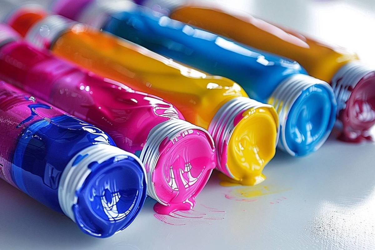 Rappel consommateur : Lot de 6 flacons de gouache au doigt 250ml Mes belles couleurs - Couleurs complémentaires