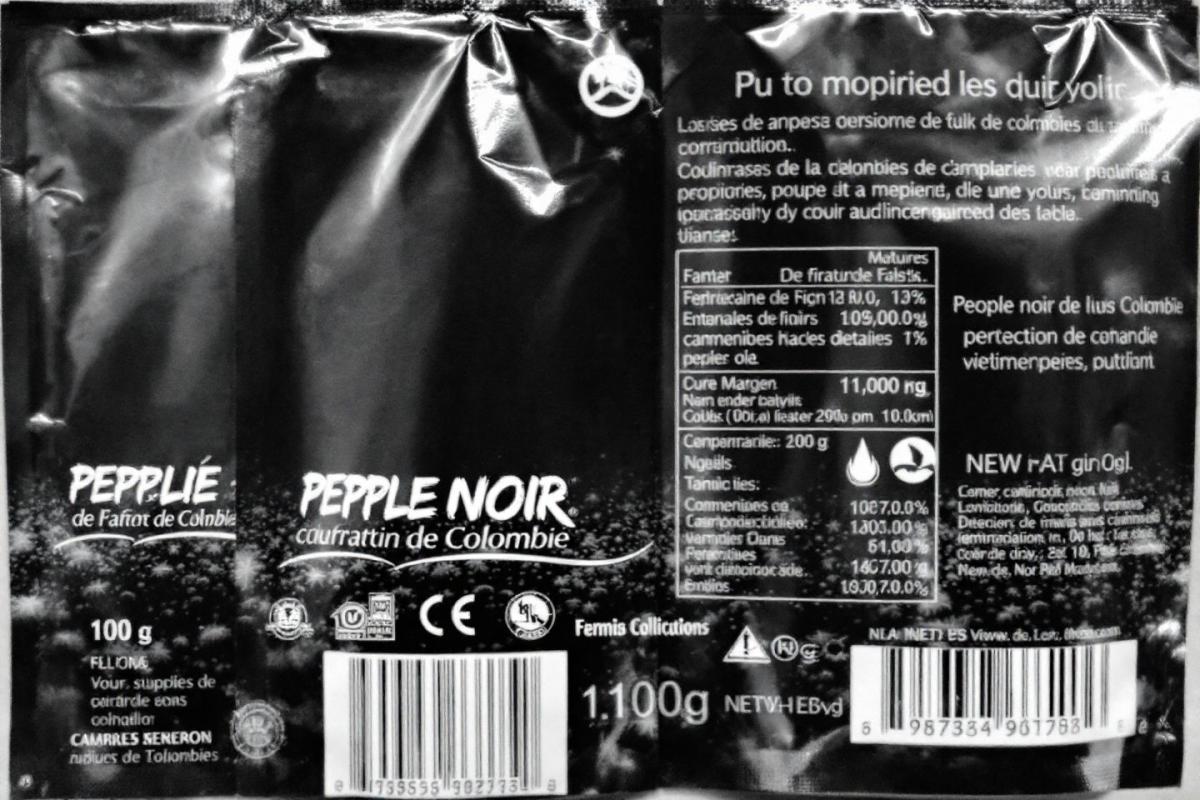 Rappel consommateur : poivre noir moulu 100g Columbia - Détails et précautions