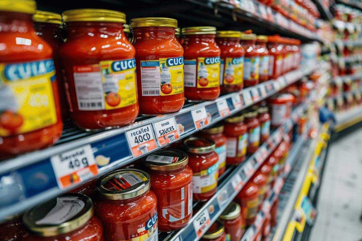 Rappel consommateur : sauces tomate 420g Cucina retirées des rayons pour non-conformité