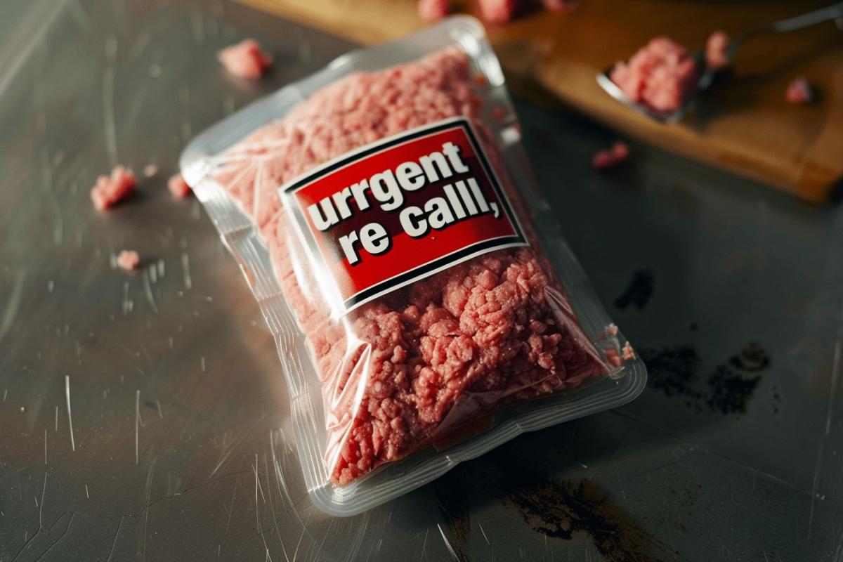 Rappel consommateur urgent : viande hachée sans marque potentiellement contaminée