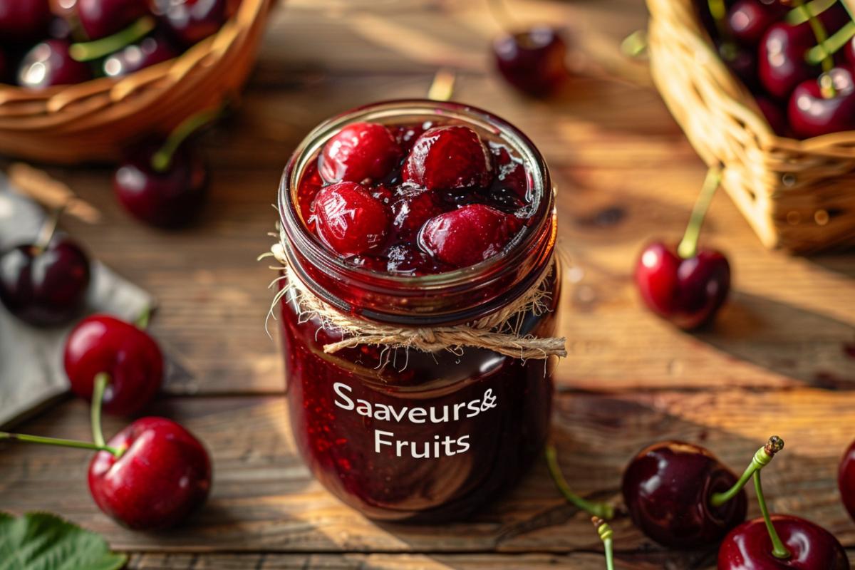 Rappel de consommateur : confiture bio cerise Saveurs & Fruits 660g - Détails