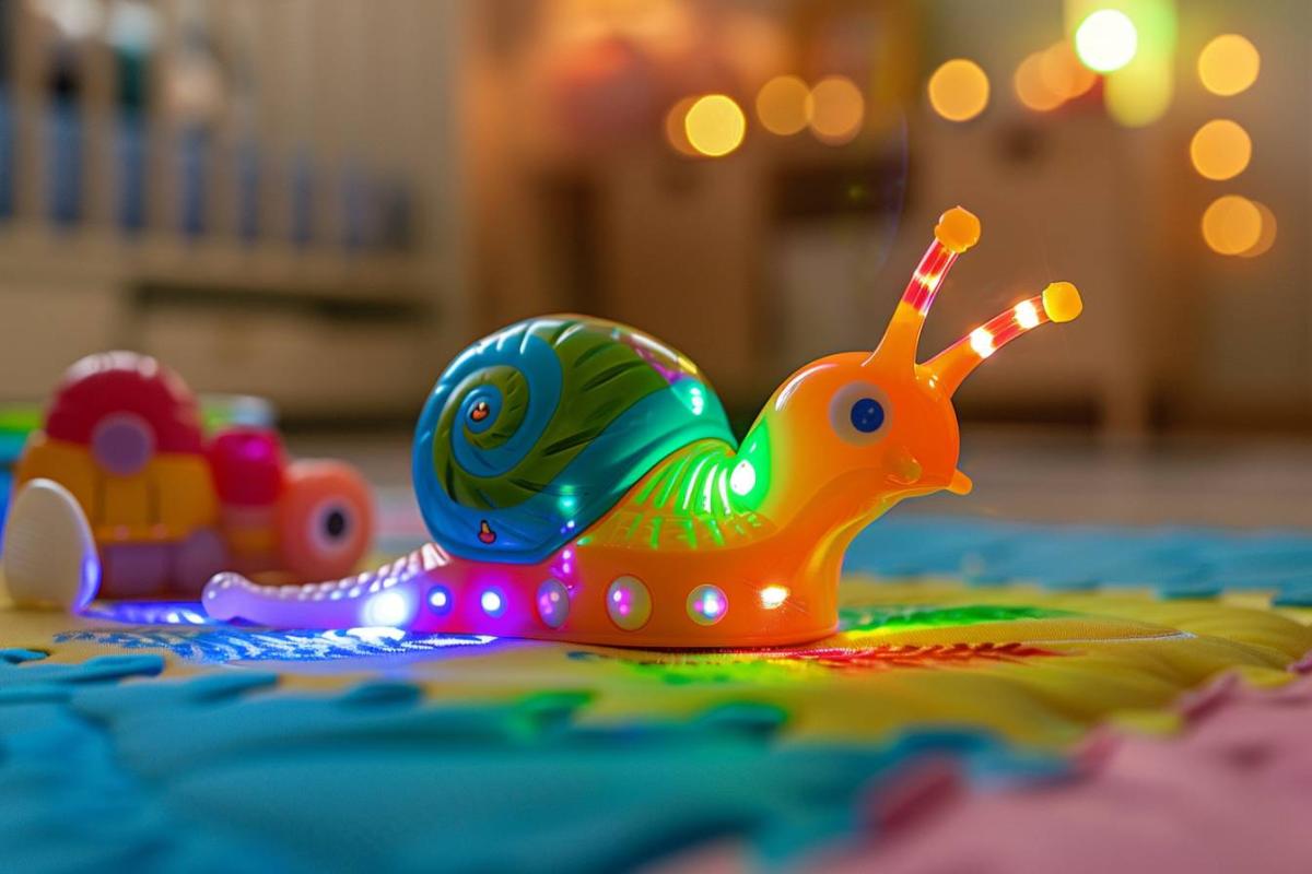 Rappel : Jouet musical lumineux escargot rampant - Cadeau éducatif pour bébés et tout-petits AIUAZA