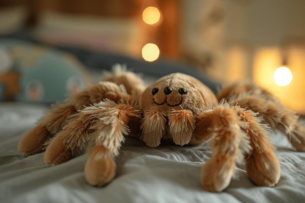 Rappel : peluche araignée brune 19 cm Hansa Creation - Alerte sécurité consommateurs