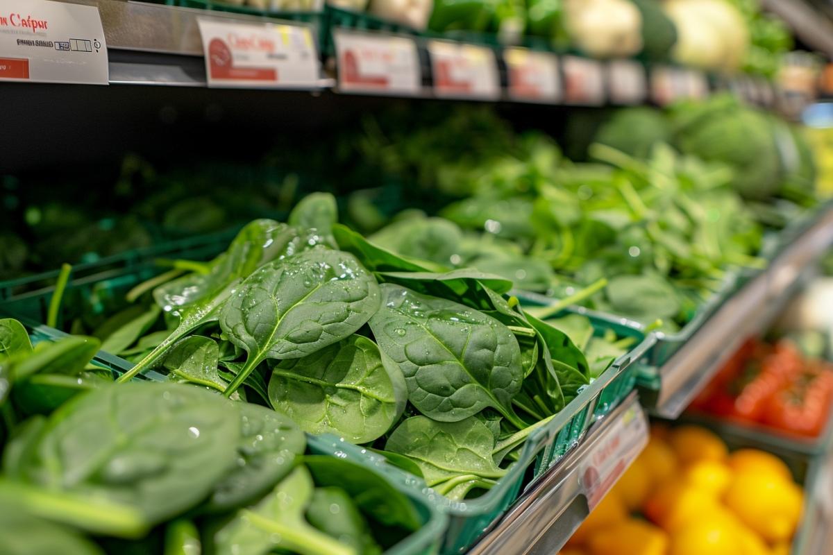 Rappel Produit : Détails sur les Épinards en Branches Carrefour Classic à vérifier