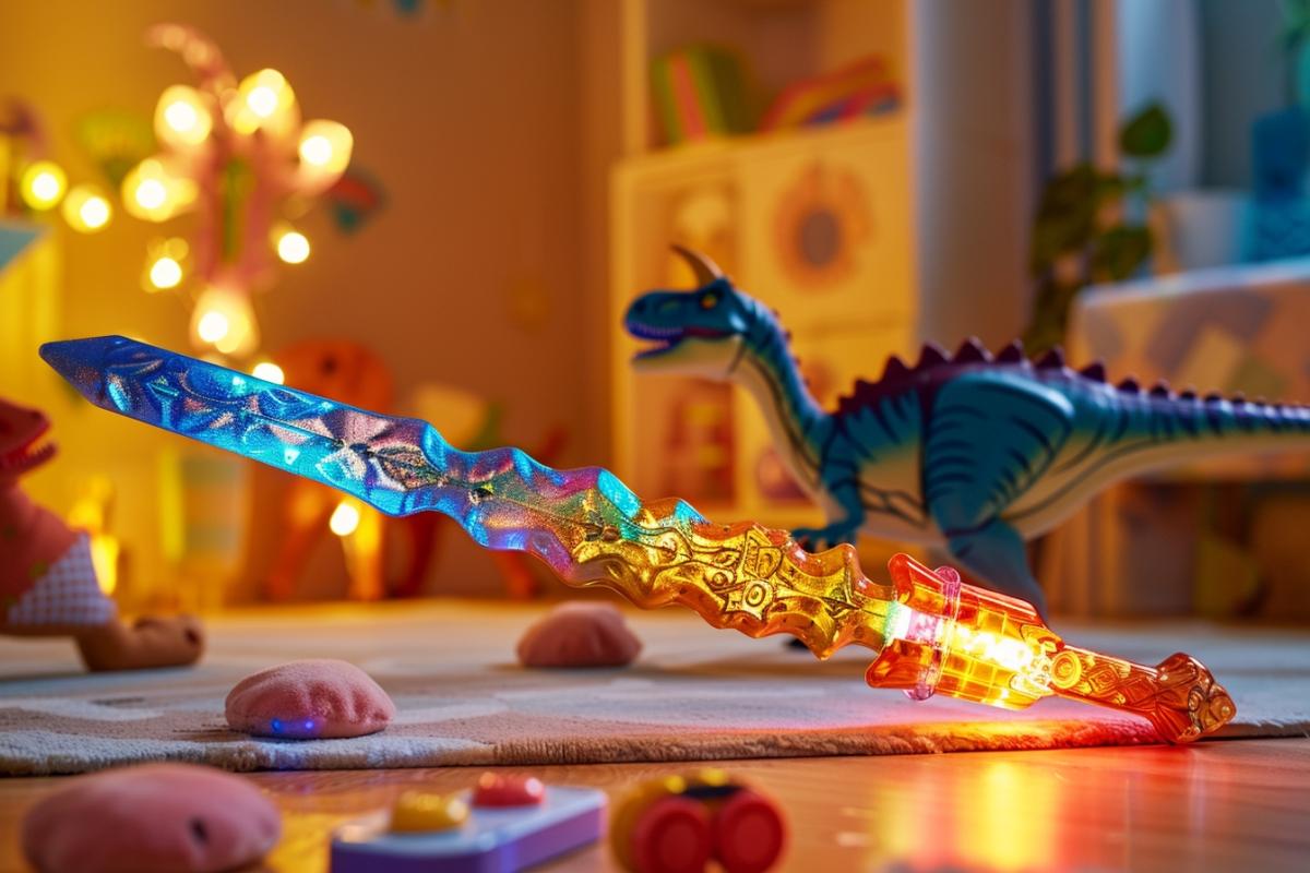 Rappel produit urgent : EPEE DINOSAURE avec sons et lumières SG - Détails importants
