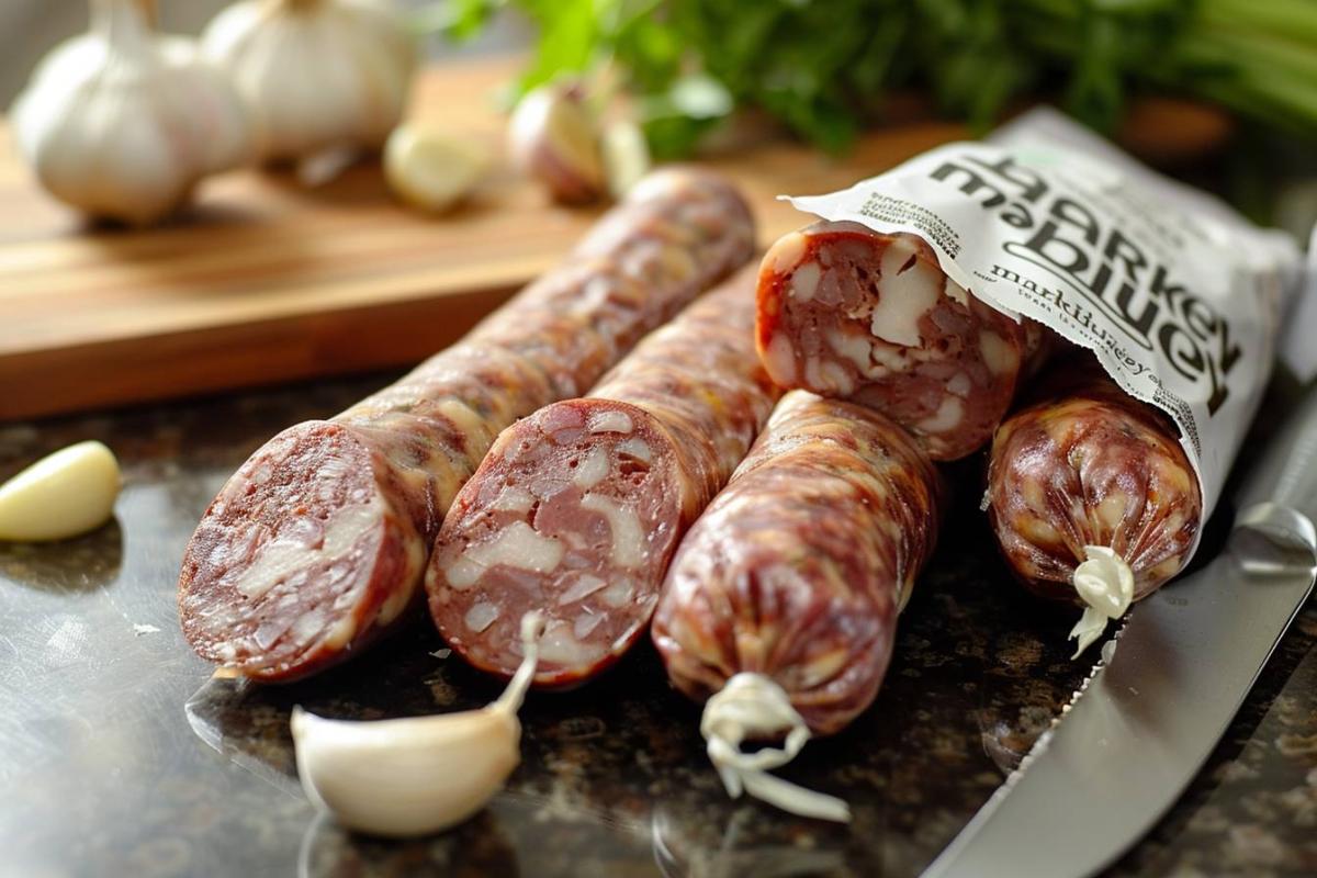 Rappel saucisson à l'ail fumé vendu chez MARKET DUCEY : risque sanitaire détecté