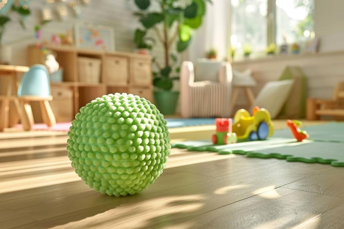 Rappel de sécurité : balle sensorielle verte Rubbabu Ø10cm - Risques potentiels pour les enfants