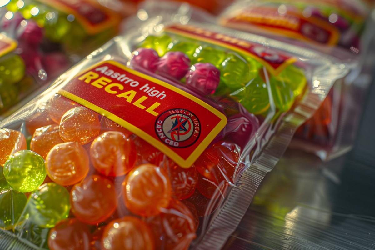 Rappel urgent : bonbons "Astro High CBD" Astro High retirés du marché pour raisons de sécurité