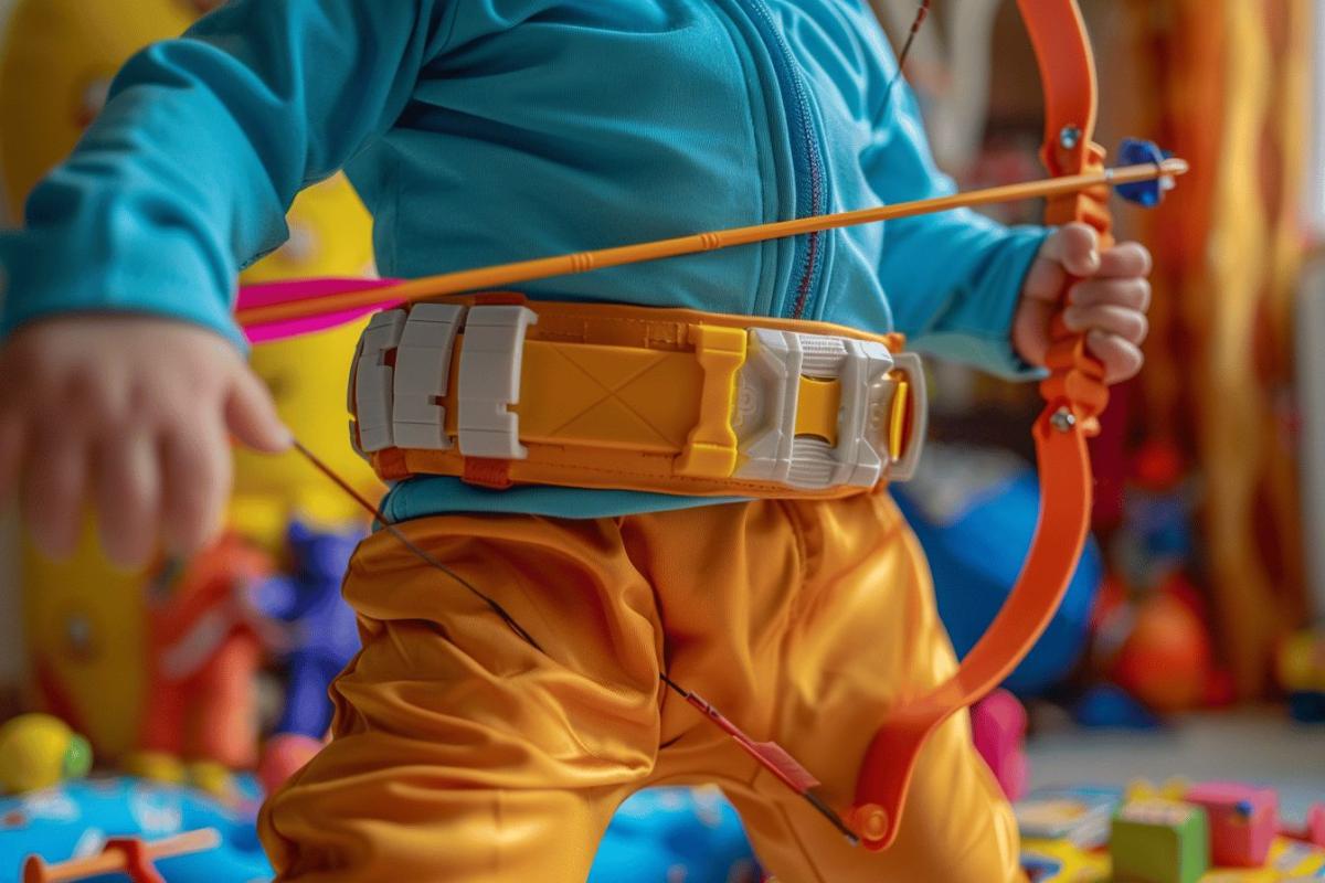 Rappel urgent : Déguisement archer Guirca pour enfants 5-12 ans avec ceinturon potentiellement dangereux