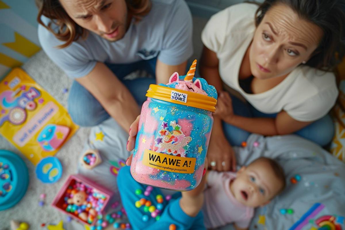 Rappel urgent : Flacon de pâte slime licorne TOY'S COMPANY - Risques potentiels pour les enfants