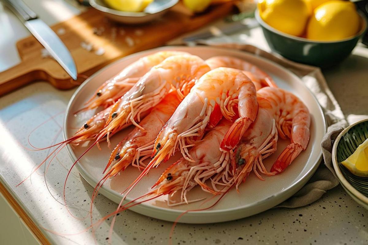 Rappel urgent : Gambas entières crues décongelées Auchan 400g - Risque sanitaire à surveiller