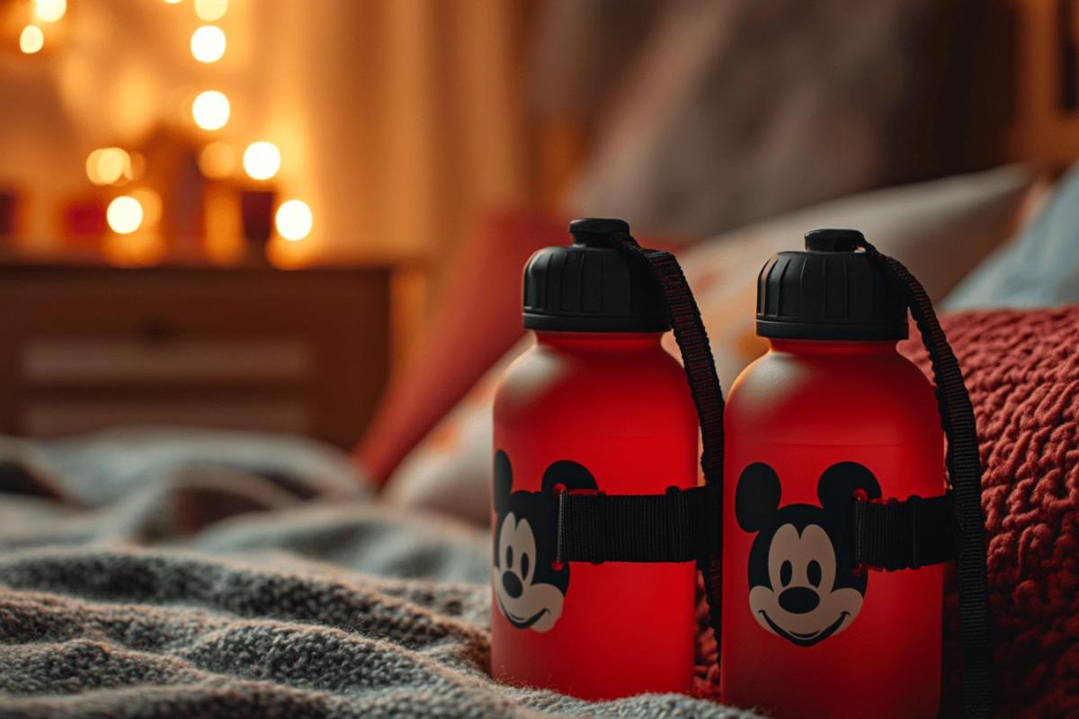 Rappel urgent : gourdes Mickey Mouse avec bandoulière présentant un défaut de sécurité