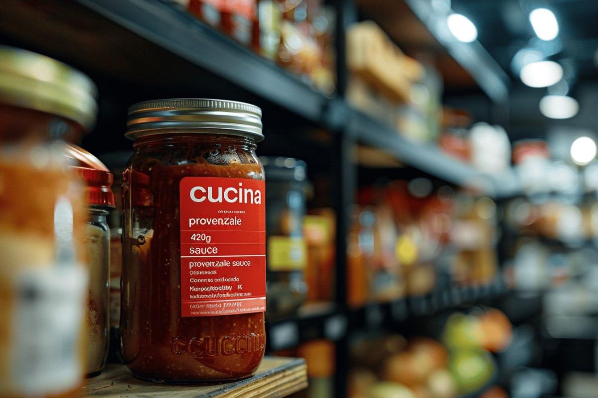Rappel urgent : sauce provençale Cucina 420g retirée des magasins pour risque sanitaire