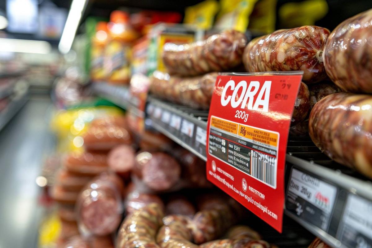 Rappel urgent : Spécialité de saucisson sec Cora 200g - Risque pour la santé des consommateurs