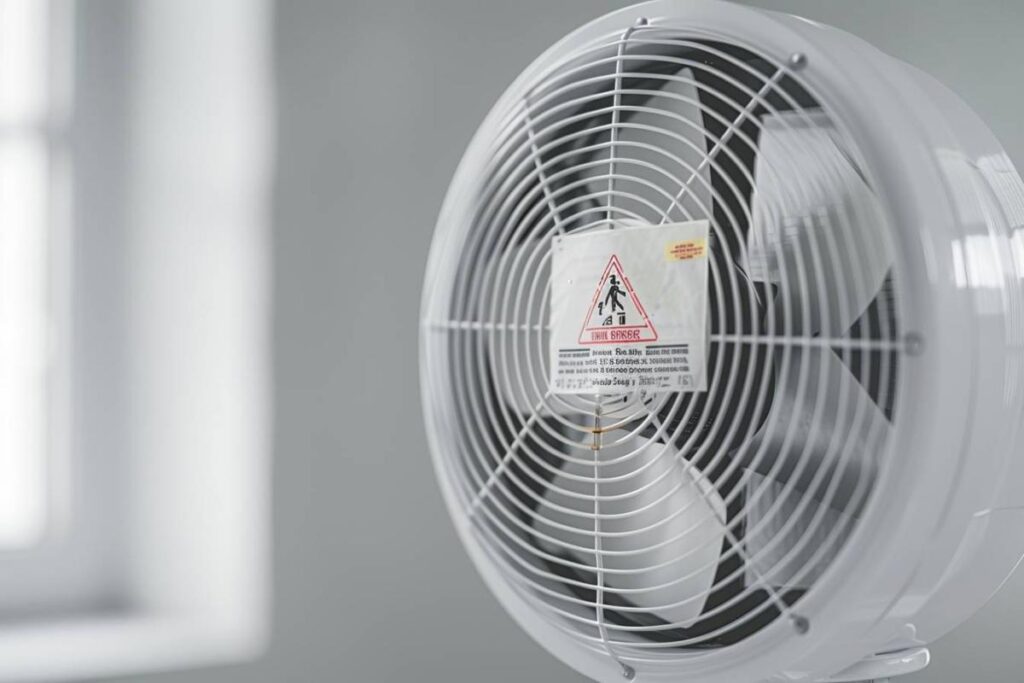 Rappel consommateur : danger du ventilateur FS 40A sur pied blanc pas de marque